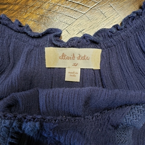 ALTAR'D State Flowy Navy Blue tank top Size XS - Picture 5 of 8